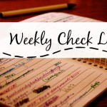 Weekly Goal Check List Update Week #1