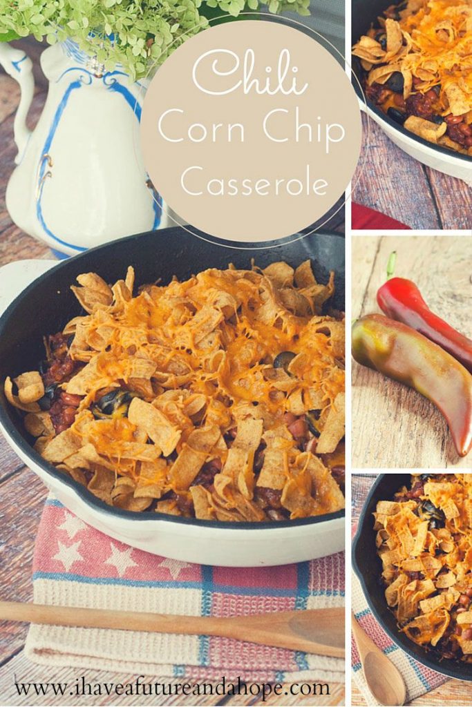 Chili Corn Chip Casserole, Perfect quick and easy meal, perfect for tailgating and more!